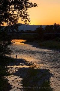 Sunset on the Clark Fork, Mike Williams Photography